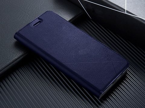 Kožené flipové peněženkové pouzdro Alogy pro Xiaomi Redmi Note 8T Navy blue