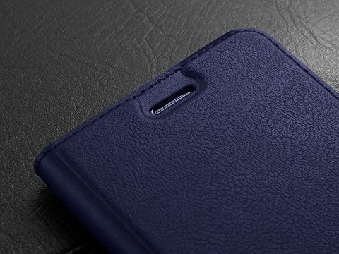 Kožené flipové peněženkové pouzdro Alogy pro Xiaomi Redmi Note 8T Navy blue