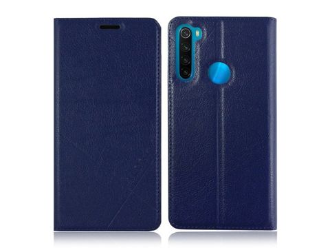 Kožené flipové peněženkové pouzdro Alogy pro Xiaomi Redmi Note 8T Navy blue