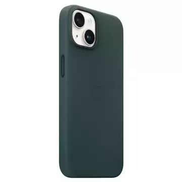 Kožené pouzdro Apple MPPA3ZM/A pro iPhone 14 Plus 6,7" zielon/lesní zelená MagSafe