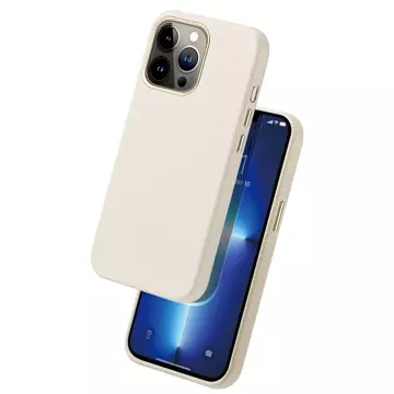Kožené pouzdro Dux Ducis Roma pro iPhone 13 Pro elegantní pouzdro z pravé kůže bílé