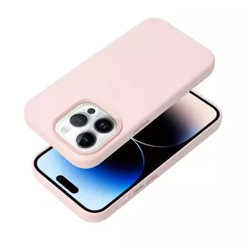 Kožené pouzdro Mag Cover kompatibilní s MagSafe pro Apple iPhone 15 Pro Max růžové