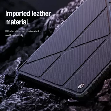 Kožené pouzdro Nillkin Bumper Leather Case Pro pro Samsung Galaxy Tab S9 FE - černé