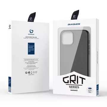 Kožený kryt Dux Ducis Grit pro iPhone 14 Plus Elegantní PU kožený kryt (kompatibilní s MagSafe) černý