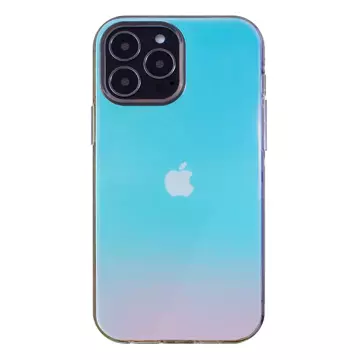 Kryt Aurora Case pro iPhone 13 Pro duhový gelový modrý kryt