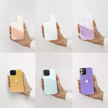 Kryt Aurora Case pro iPhone 13 Pro duhový gelový modrý kryt