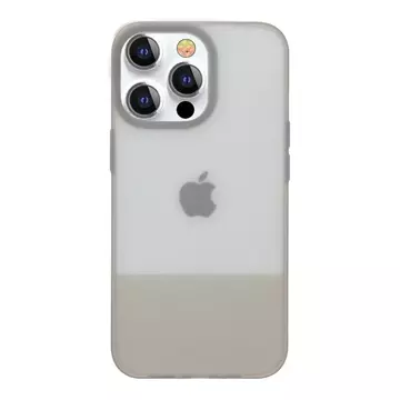 Kryt Kingxbar Plain Series Case pro iPhone 13 Pro Silikonový kryt šedý