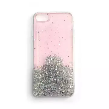 Kryt Star Glitter Case pro iPhone 13 Pro Max Shiny Glitter Pink Cover