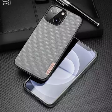 Kryt pouzdra Dux Ducis Fino pokrytý nylonovým materiálem iPhone 13 mini šedý