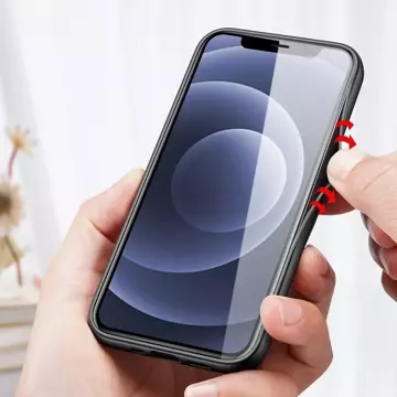 Kryt pouzdra Dux Ducis Fino pokrytý nylonovým materiálem iPhone 13 mini šedý