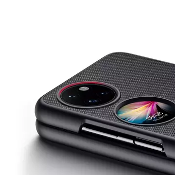 Kryt pouzdra Dux Ducis Fino potažený nylonovým materiálem Huawei P50 Pocket black