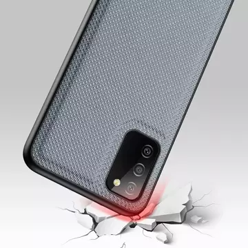 Kryt pouzdra Dux Ducis Fino potažený nylonovým materiálem Samsung Galaxy A02s EU šedý