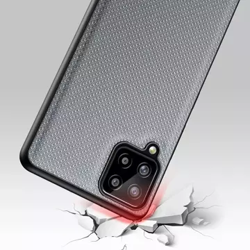 Kryt pouzdra Dux Ducis Fino potažený nylonovým materiálem Samsung Galaxy A22 4G šedý