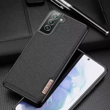 Kryt pouzdra Dux Ducis Fino potažený nylonovým materiálem Samsung Galaxy S22 (S22 Plus) modrý