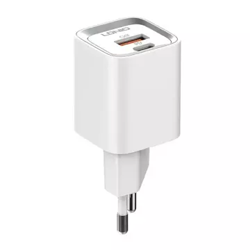 LDNIO A2318C USB nástěnná nabíječka, USB-C 20W kabel USB-C – Lightning