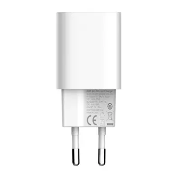 LDNIO A2318C USB nástěnná nabíječka, USB-C 20W kabel USB-C – Lightning