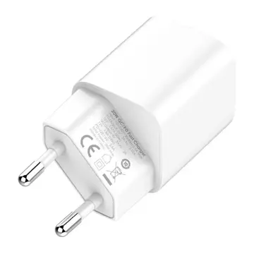 LDNIO A2318C USB nástěnná nabíječka, USB-C 20W kabel USB-C – Lightning