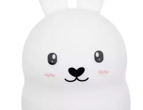 LED silikonová noční lampa pro děti 9 barev Lamp Bunny králík dálkové ovládání