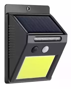 LED solární lampa s pohybovým a soumrakovým senzorem venkovní 48 LED COB