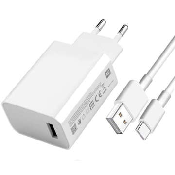 Ładowarka sieciowa Xiaomi MDY-10-EL QC 4.0 + Kabel USB-C 5A 27W