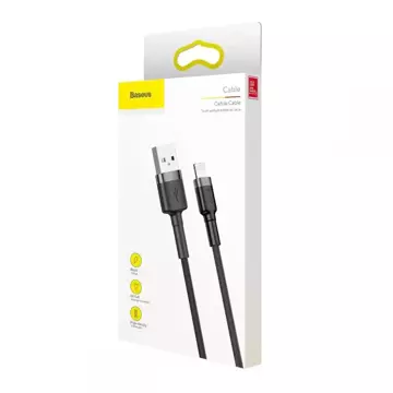 Lightning kabel Baseus cafule 50cm šedo/černý