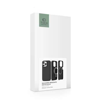 MagSafe silikonový obal pro iPhone 15 Pro Max Matte Black