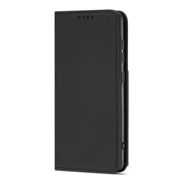 Magnet Card Case Case pro Xiaomi Redmi Note 11 Pouch Wallet Card Holder Black