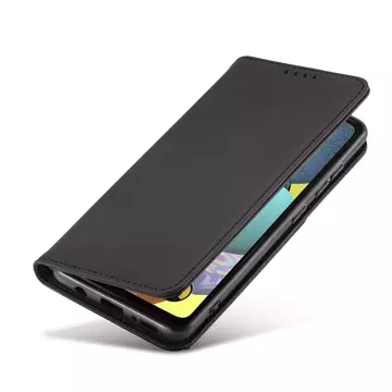 Magnet Card Case Case pro Xiaomi Redmi Note 11 Pouch Wallet Card Holder Black