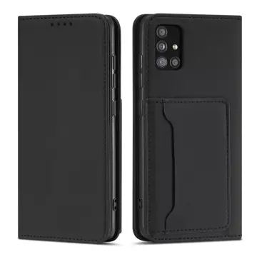 Magnet Card Case Case pro Xiaomi Redmi Note 11 Pro Pouch Wallet Card Holder Black