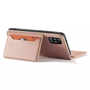 Magnet Card Case Case pro Xiaomi Redmi Note 11 Pro Pouch Wallet Card Holder Pink