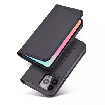 Magnet Card Case pro iPhone 13 kryt peněženka stojánek na karty černý