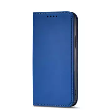 Magnet Card Case pro iPhone 13 obal na karty peněženka stojánek na karty modrý