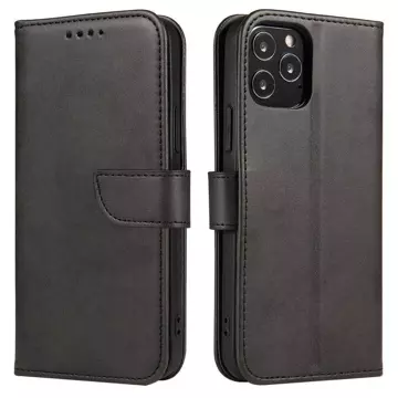 Magnet Case elegantní kryt pouzdra s chlopní a funkcí stojánku pro Samsung Galaxy A73 černý