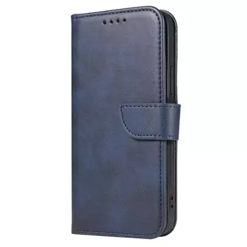 Magnet Case elegantní kryt pouzdra s funkcí chlopně a stojánku pro Samsung Galaxy A13 5G modrý