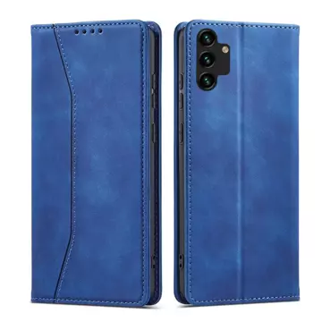 Magnet Fancy Case Case pro Samsung Galaxy A13 5G Pouch Card Wallet Card Stand Blue