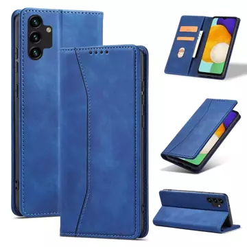 Magnet Fancy Case Case pro Samsung Galaxy A13 5G Pouch Card Wallet Card Stand Blue