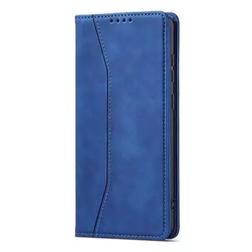 Magnet Fancy Case Case pro Samsung Galaxy A13 5G Pouch Card Wallet Card Stand Blue