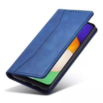 Magnet Fancy Case Case pro Samsung Galaxy A13 5G Pouch Card Wallet Card Stand Blue