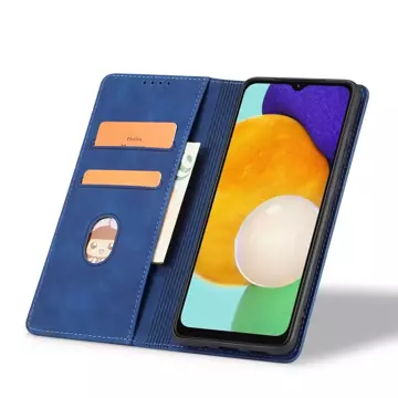 Magnet Fancy Case Case pro Samsung Galaxy A13 5G Pouch Card Wallet Card Stand Blue