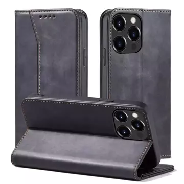 Magnet Fancy Case Case pro iPhone 13 Pro Max Pouch Card Wallet Card Holder Card Holder Black