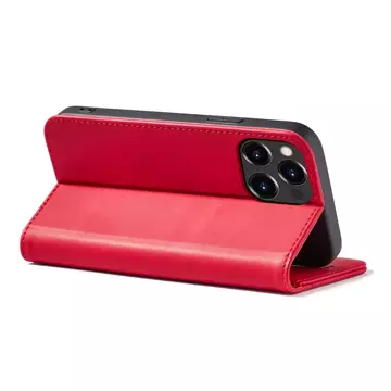 Magnet Fancy Case Case pro iPhone 13 Pro Max Pouch Wallet Card Holder Red