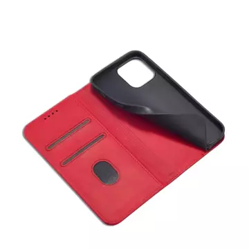 Magnet Fancy Case Case pro iPhone 13 Pro Max Pouch Wallet Card Holder Red