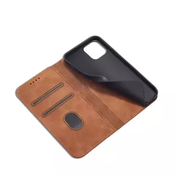 Magnet Fancy Case pro iPhone 12 Pro Pouch Card Wallet Card Stand Card Wallet Brown