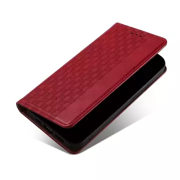 Magnet Strap Case Case pro Samsung Galaxy S22 (S22 Plus) Pouch Wallet Mini Lanyard Pendant Red