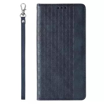 Magnet Strap Case Case pro iPhone 13 Pro Max Pouch Wallet Mini Lanyard Pendant Blue