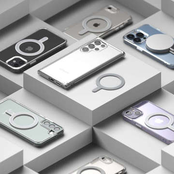 Magnetická deska Ringke pro iPhone MagSafe a Ring adaptér Bílá