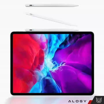 Magnetické pero Alogy pro poznámkové a skicovací pero pro Apple iPad Pro/ Air/ Mini White