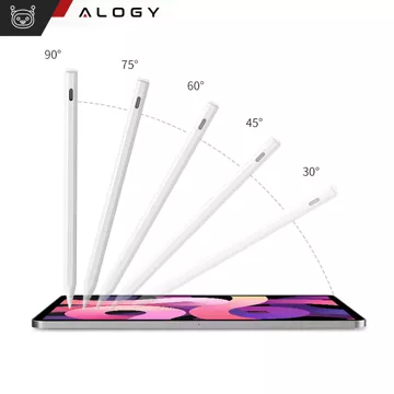 Magnetické pero Alogy pro poznámkové a skicovací pero pro Apple iPad Pro/ Air/ Mini White