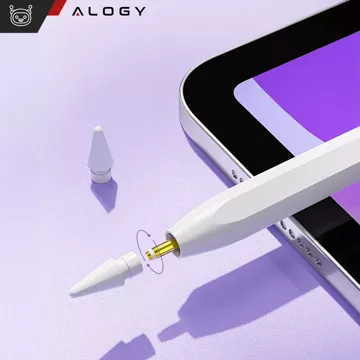 Magnetické pero Alogy pro poznámkové a skicovací pero pro Apple iPad Pro/ Air/ Mini White