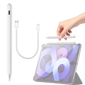 Magnetické pero Alogy pro poznámkové a skicovací pero pro Apple iPad Pro/ Air/ Mini White